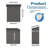 5x3 Ft Gray Metal Outdoor Storage For Balcony And Courtyard - Galvanized Steel, Multi Scenario Use, Simple Installation Tool Shed Backyard Patio Rust Metal, Modular Design, Easy Assembly