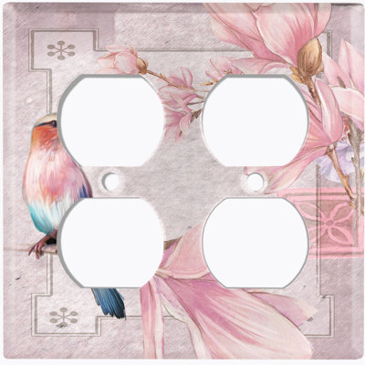 Landscape & Nature Themed 2 - Gang Duplex Outlet Standard Wall Plate