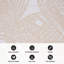 Tapis intérieur / extérieur à motif floral beige / crème Deonta-1949216594