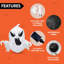 Fantôme de vol gonflable effrayant d'Halloween 4,5 pi