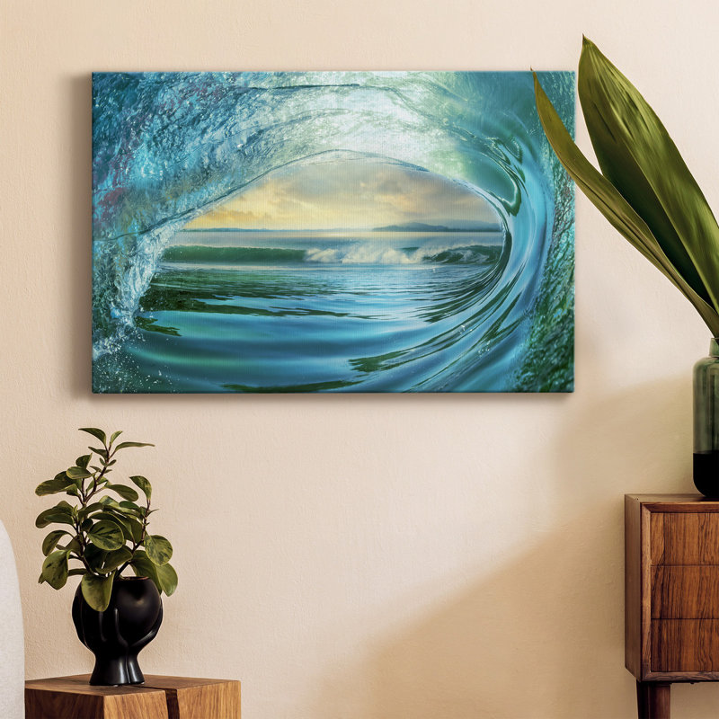 Grande vague - photographie sur toile tendue, H 18 po x l 12 po x P 1 po