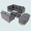 Ensemble de canapé d'extérieur en osier 7 pièces, ensemble de canapé modulaire sans rotin pour la conservation, ensembles de meubles de patio avec table basse et coussins-313712405