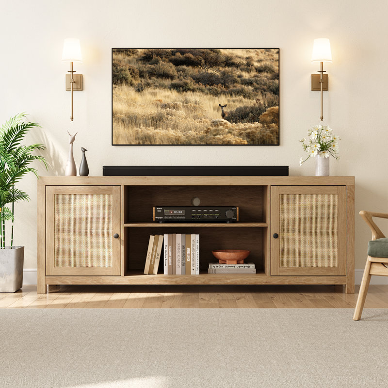 Meuble télé 66 po Boho Rattan