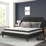Aluino Tufted Platform Bed with 10 Inch Pocket Spring Mattress