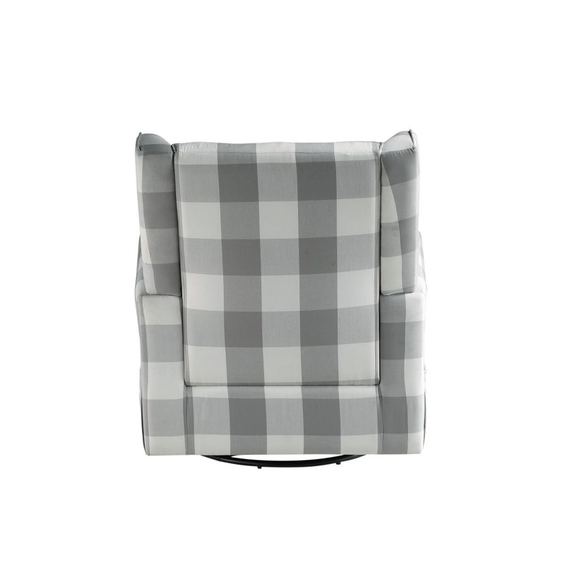 Fauteuil oscillant pivotant en tissu Patli