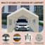 Abri d'auto, tente de garage portative robuste pour abri de rangement extérieur-112467227