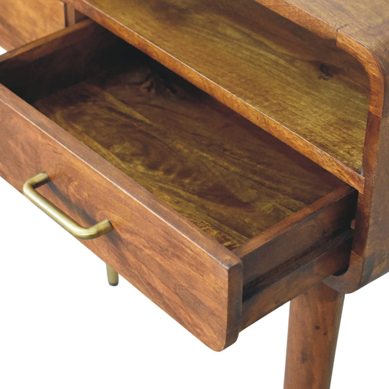 Console courbée en bois massif Valenza