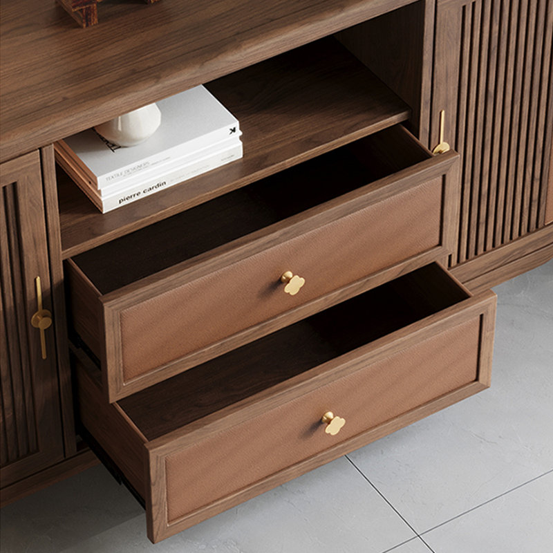 Nouveau meuble d'appoint de coin arrondi de style chinois, H 31,5 po x l 55,12 po x P 15,75 po