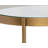 Deemer Glass Top End Table - Gold