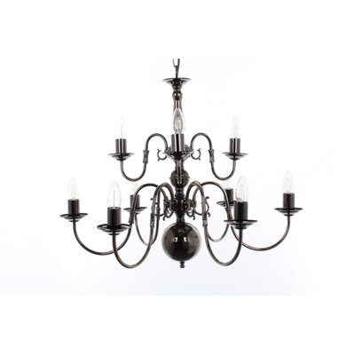 Roosevelt 9 - Light Candle Style Chandelier