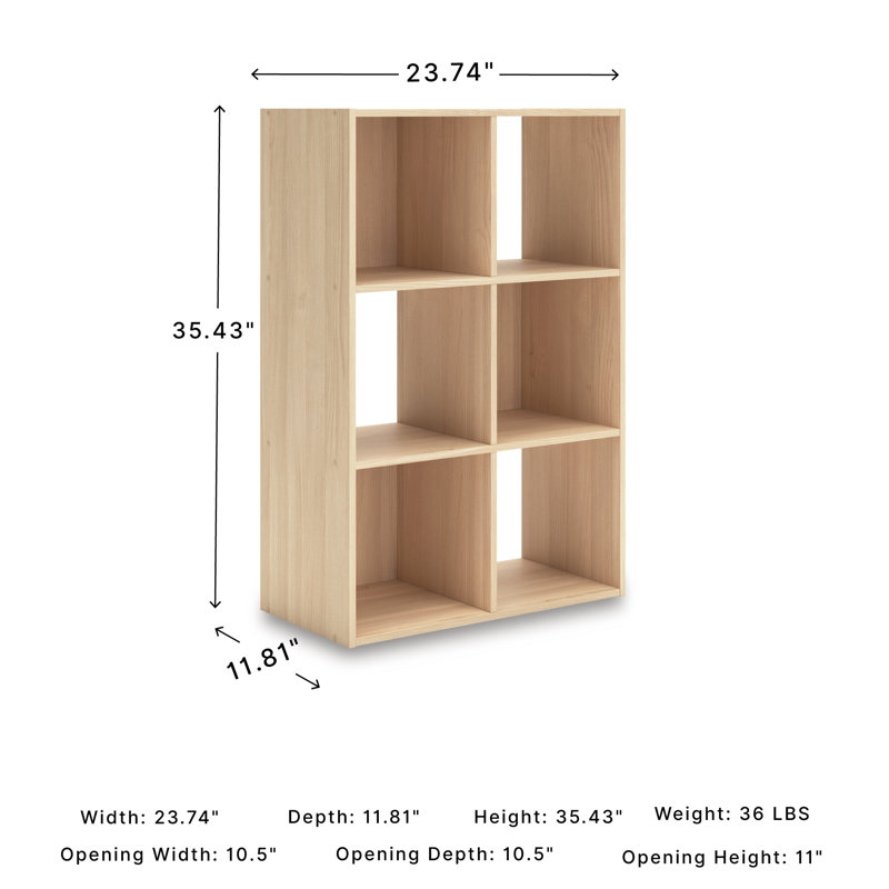 Organisateur 6 cubes Piperton, (3 tablettes) H 35 po x l 24 po x P 12 po.