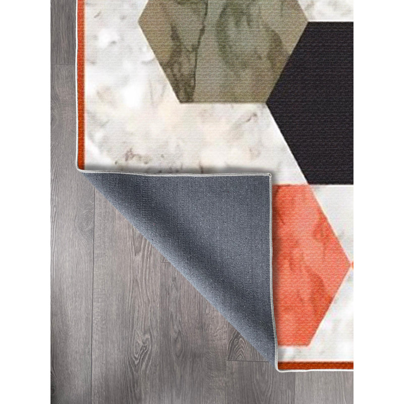 Tapis en coton Shayne, Tapis de couloir 2 pi 7 po x 11 pi 6 po