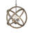 Mazhar 4-Light Globe Wood Chandelier Dimmable