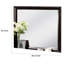 Simo Dresser Vanity Mirror, 40 Inch Dark Cherry Brown Solid Wood-112313256-112313258