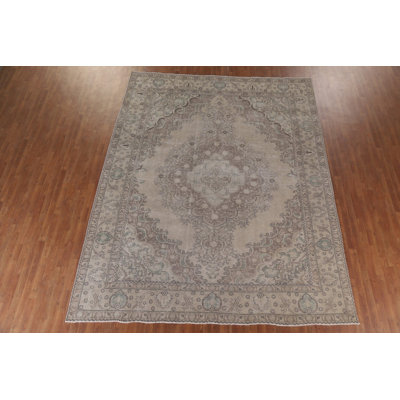 Distressed Wool Traditional Area Rug 10x12