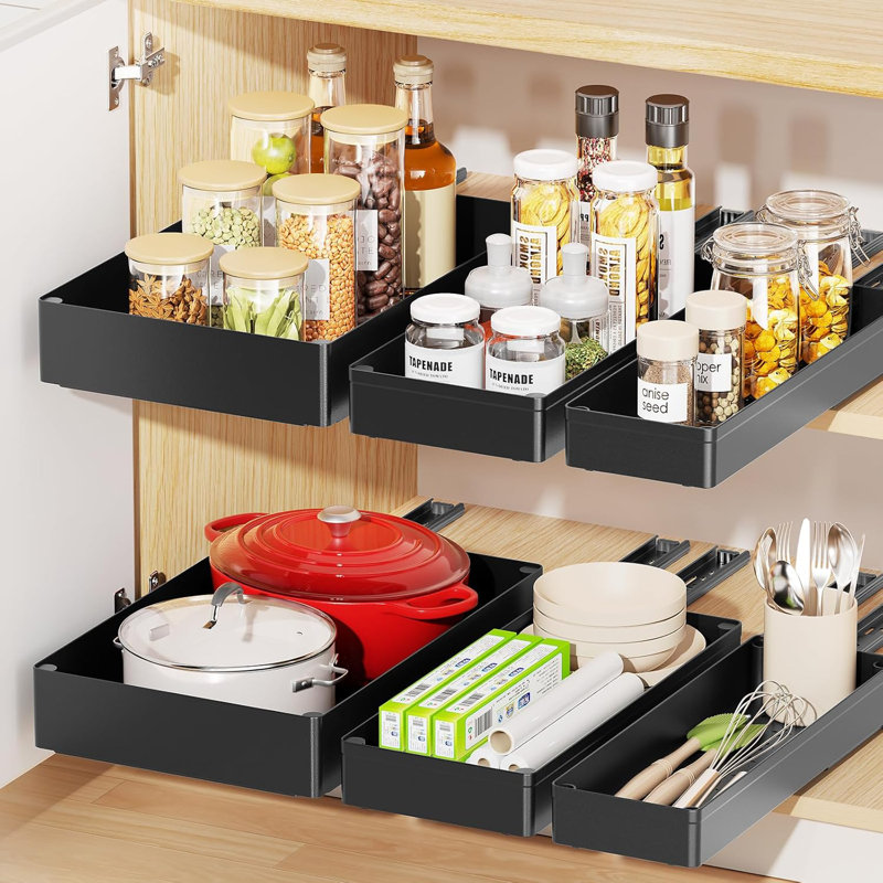 Pull Out Cabinet Storage Device