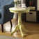 Krohn Transitional Round Pedestal End Table with 4 Legs