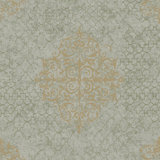 Lustre Metallic 3D Embossed Damask Wallpaper Roll