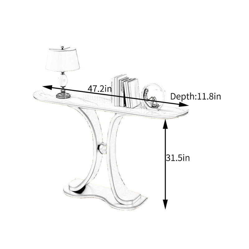 Cayley, H 31,5 po x l 47,2 po x P 11,8 po, Vert, Doré
