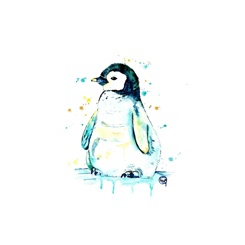 Waddle by Lisa Whitehouse - Wrapped Canvas Gallery-Wrapped Canvas Giclée, 20.32 cm H x 30.48 cm W