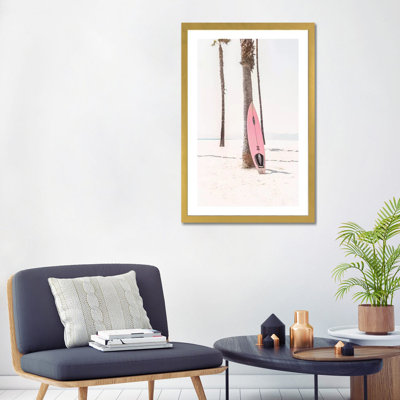 «Pink Surf Board» par Sissi & Seb - reproduction de photo
