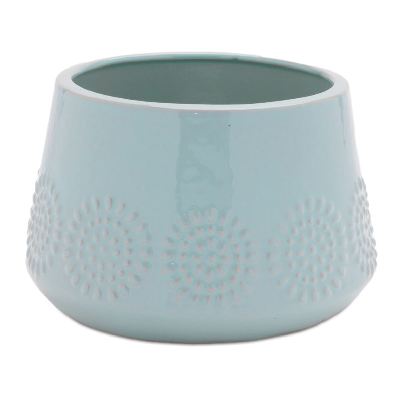 Ceramic Starburst Pattern Planter