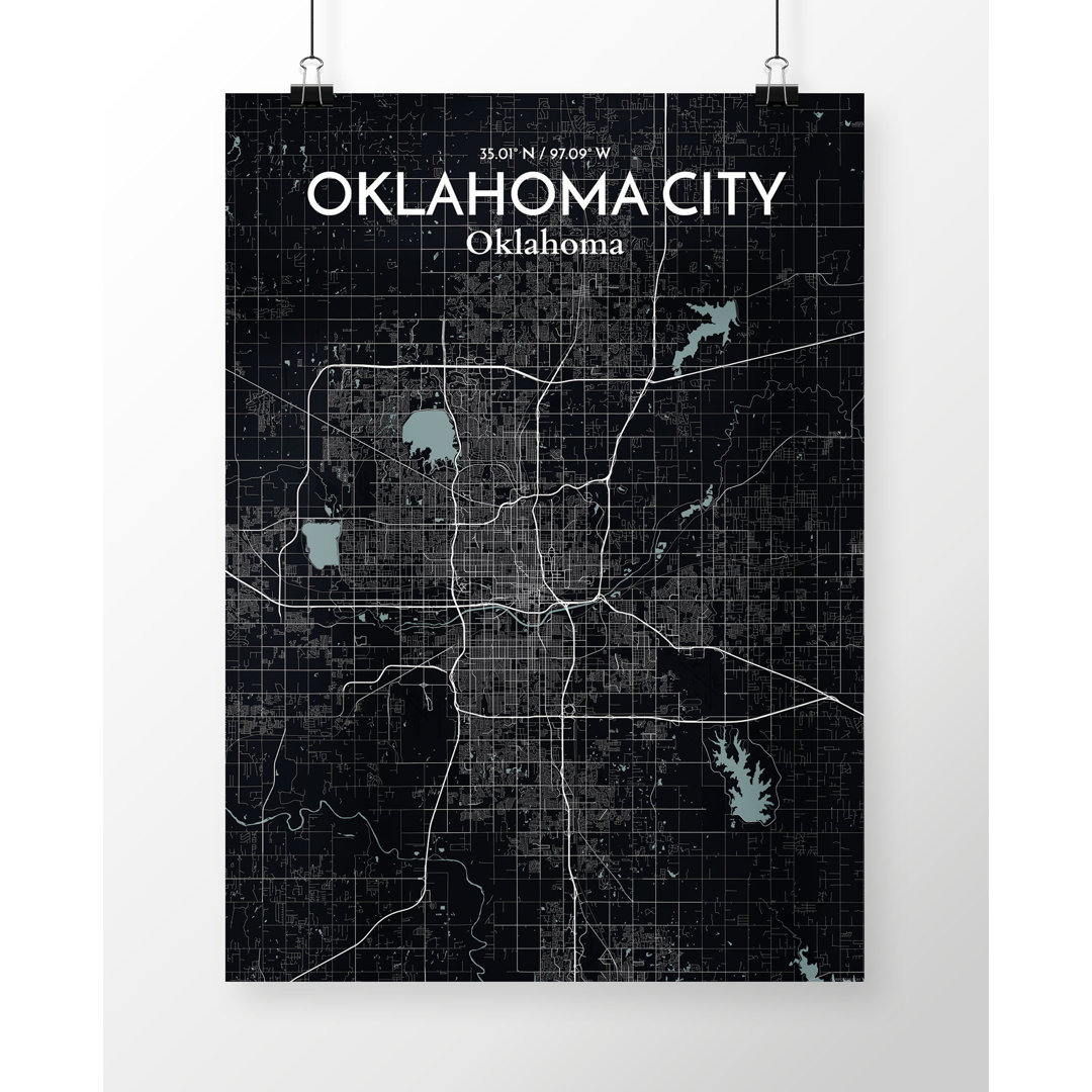 " Oklahoma City City Map " Williston Forge Overall 