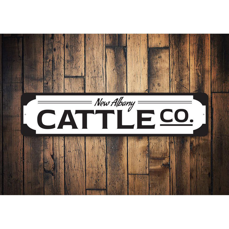 Enseigne en aluminium C best Company, H 6 po x l 24 po x P 0,06 po