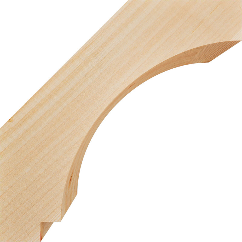 Attelle impériale du genou, Sapin de Douglas, H 10 po x l 3,5 po x P 10 po, Lisse