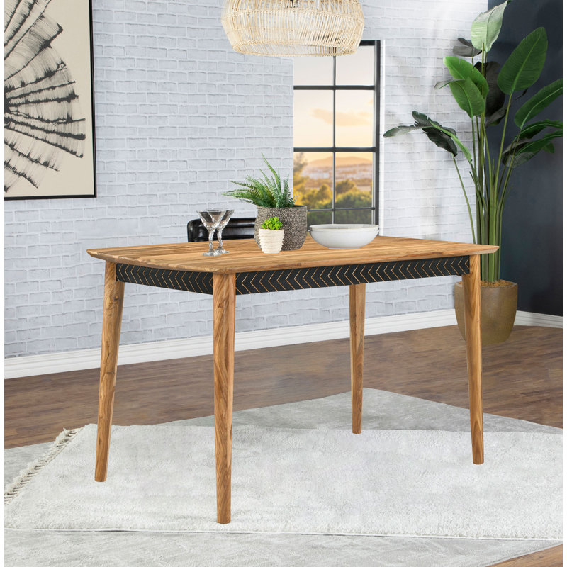 Lambright 60-inch Counter Height Dining Table Sheesham, 36”H x 60”L x 36”W, Natural Sheesham