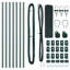 40cm H x 1000cm W Metal Border Fencing