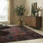 Tapis décoratif rétro à motif floral Claret-419880657