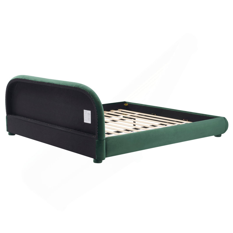 Lit moelleux: texture luxueuse et légère, ajoutant une atmosphère haut de gamme à la chambre à coucher, Très grand lit, Vert