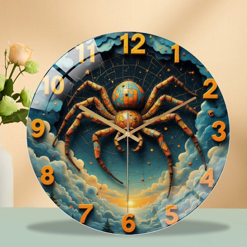 Horloge murale Spider