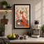Fox Among Berries Boho 1 Piece Wrapped Canvas Wall Art-1073418455-1073418555