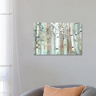 Spring Birch Meadow by Susan Jill - Painting on Canvas