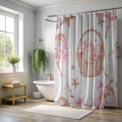 Blush Bunny - Premium Shower Curtain 122