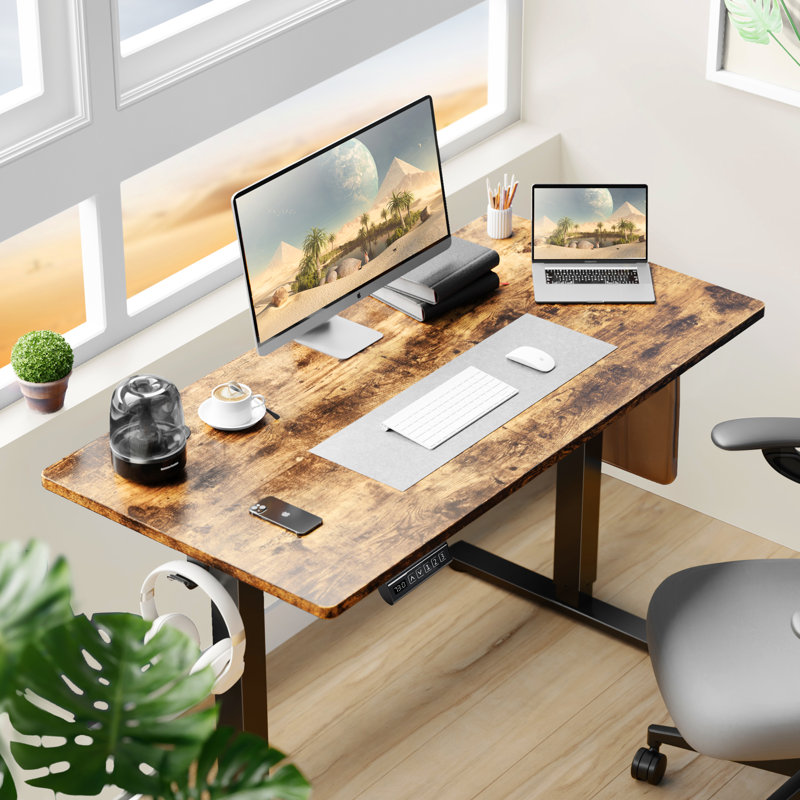 Inbox Zero Koree Standing & Height-Adjustable Desks & Reviews | Wayfair