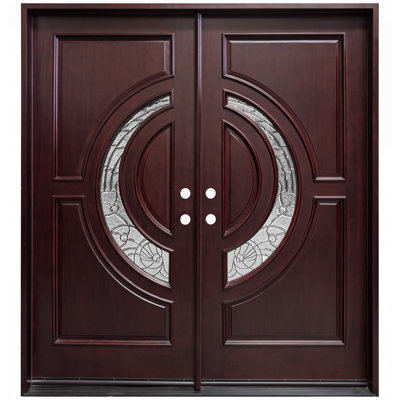 Paneled Wood Front Entry Doors
