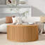 Table basse à plateau relevable avec rangement Ansel, table basse ronde en bois massif-1223420032