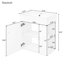 Meuble-lavabo flottant moderne 21,6 po avec lavabo en céramique