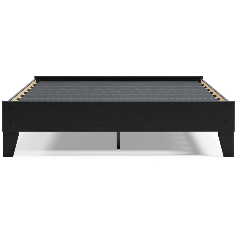Lit plateforme Finch, Noir, noir, noir, noir, Grand lit