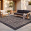 Tapis Sycamore2 moderne à motif mosaïque mouchetée abstraite grise et noire, lavable à la machine, antidérapant, à poils courts, pour l'intérieur et l'extérieur, adapté aux animaux domestiques, idéal pour le salon, la chambre, la salle à manger, l'entrée, le couloir ou le bureau.-744546598