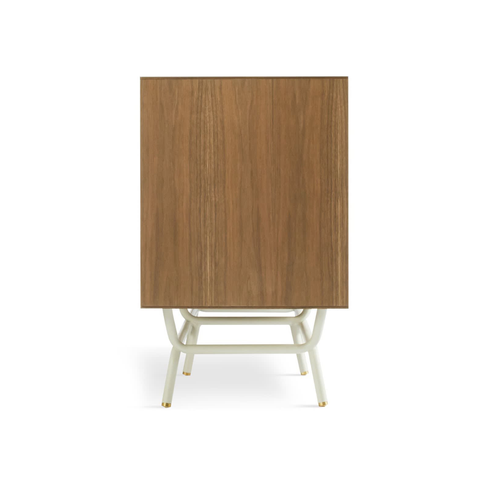 Dang 56'' Media Console, Walnut/Putty Gray