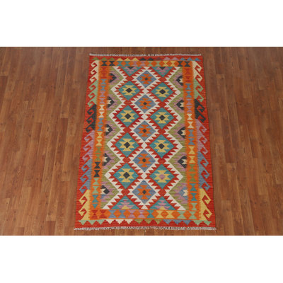 Reversible Wool Kilim Oriental Rug 4x6