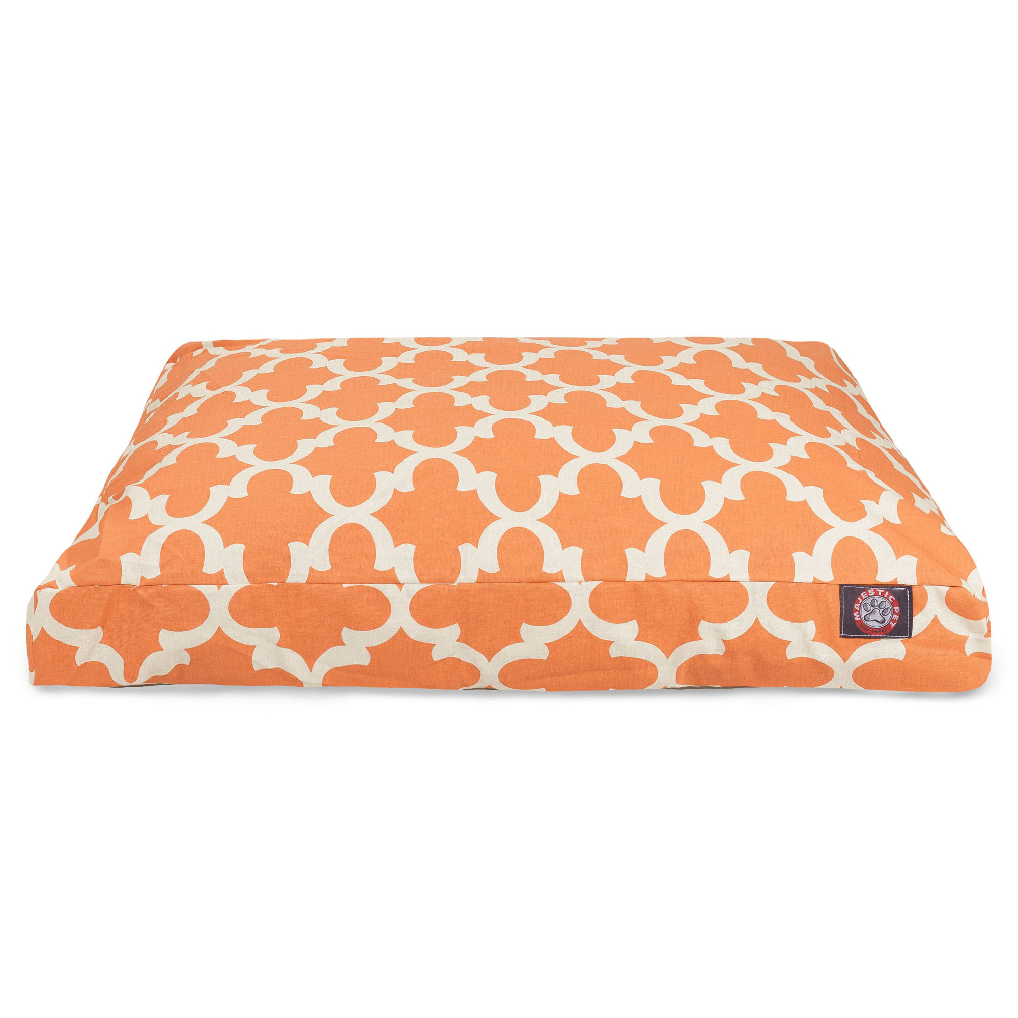 Trellis Geometric Pillow, Peach, Small (20" W x 27" D x 4" H)