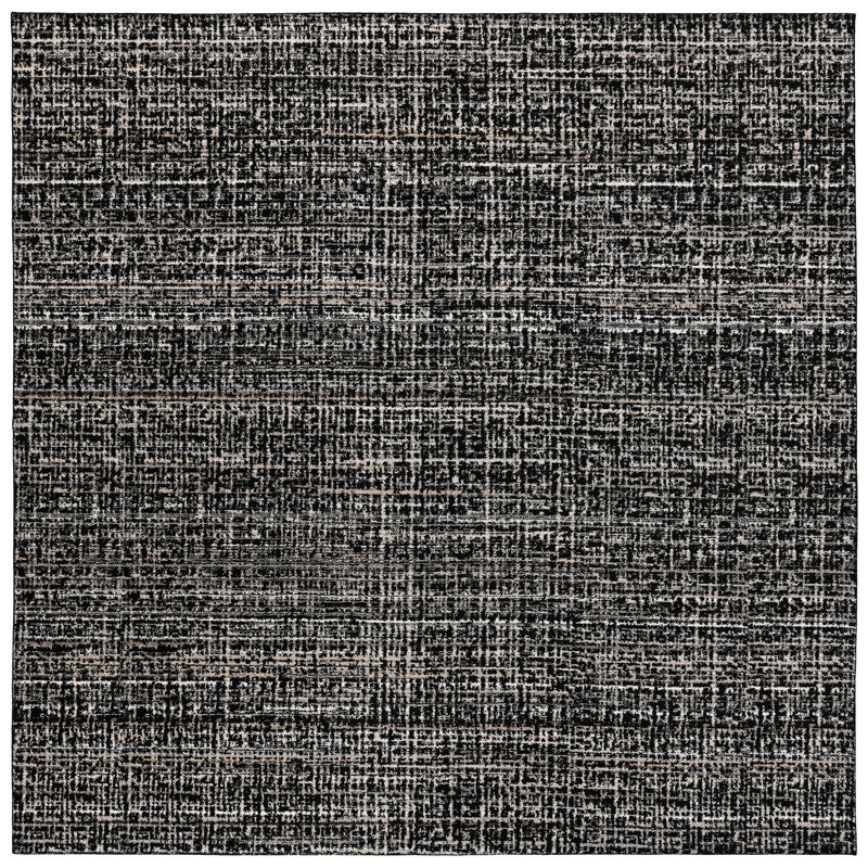 Tapis noir / ton de terre Hajku Designs Najja 12 pi x 12 pi