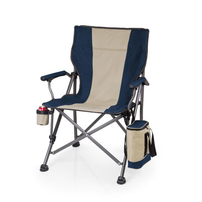 Outlander XL Camping Chair with Cooler - Heavy Duty Beach Chair - Outdoor Folding Chair with 400 lb weight capacity Dustin by Arlmont & Co.