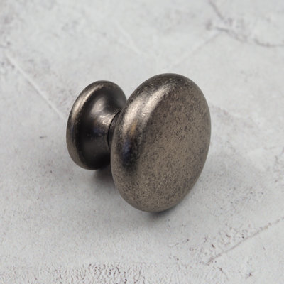 35mm Aged Antique Pewter Knob