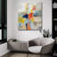  «Island Fiesta» par Silvia Vassileva, art mural en verre acrylique, 36 po x 36 po